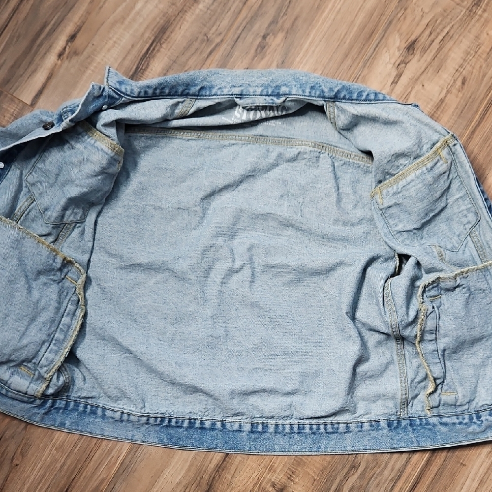 Rolling Stones Unisexual Blue Denim Jacket By Bravado Medium - Picture 9 of 9